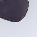 Salvatore Ferragamo Gancini Hand Bag Leather Purple Auth 70676-14