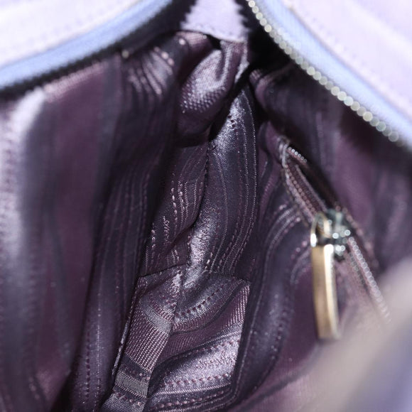 Salvatore Ferragamo Gancini Hand Bag Leather Purple Auth 70676