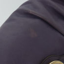 Salvatore Ferragamo Gancini Hand Bag Leather Purple Auth 70676-5