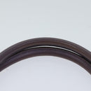 Salvatore Ferragamo Gancini Hand Bag Leather Purple Auth 70676-9