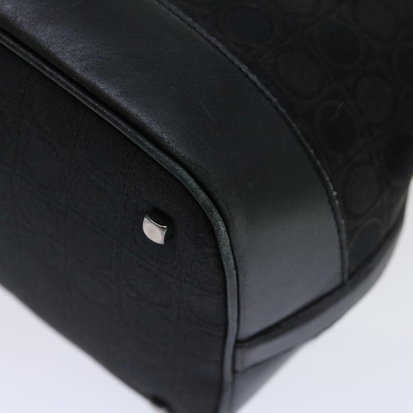 Salvatore Ferragamo Shoulder Bag Canvas Black Auth 70678