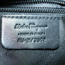 Salvatore Ferragamo Shoulder Bag Canvas Black Auth 70678-12