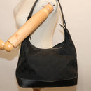 Salvatore Ferragamo Shoulder Bag Canvas Black Auth 70678-20