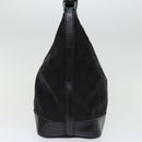 Salvatore Ferragamo Shoulder Bag Canvas Black Auth 70678-4