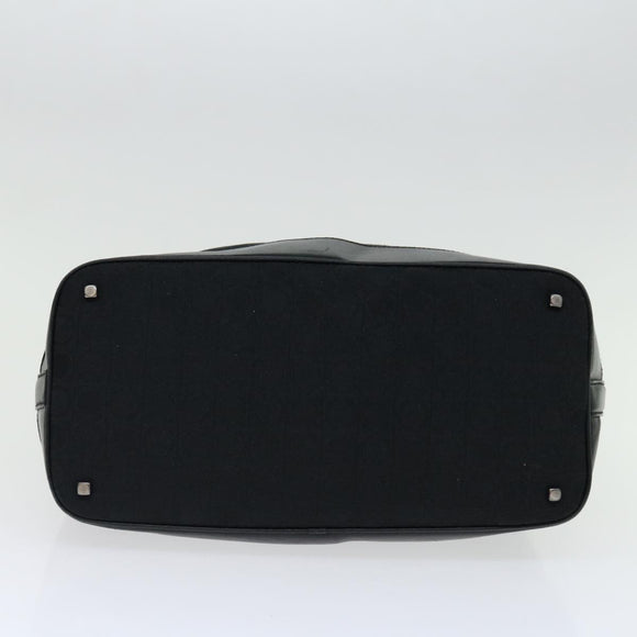 Salvatore Ferragamo Shoulder Bag Canvas Black Auth 70678