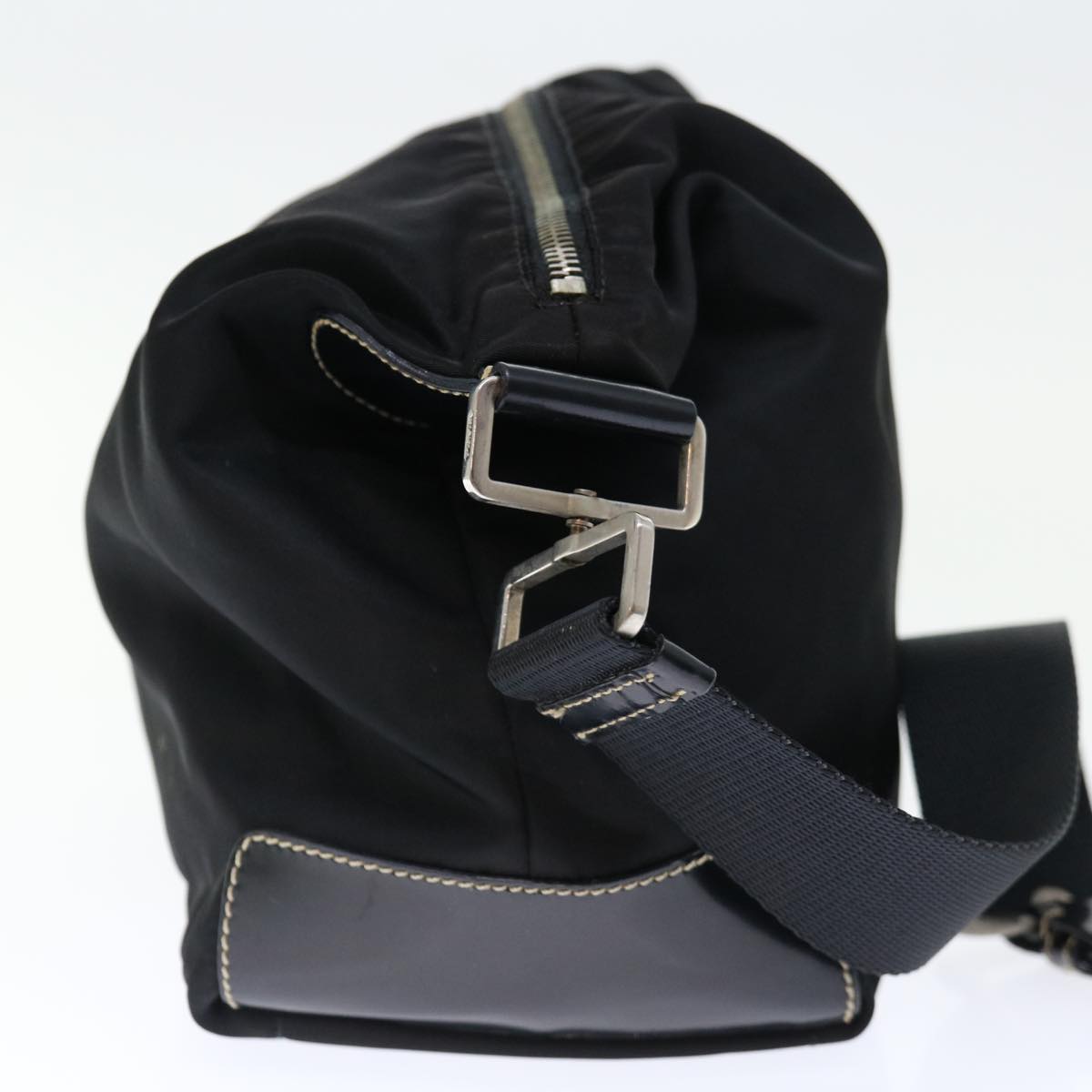 PRADA Shoulder Bag Nylon Black Auth 70680