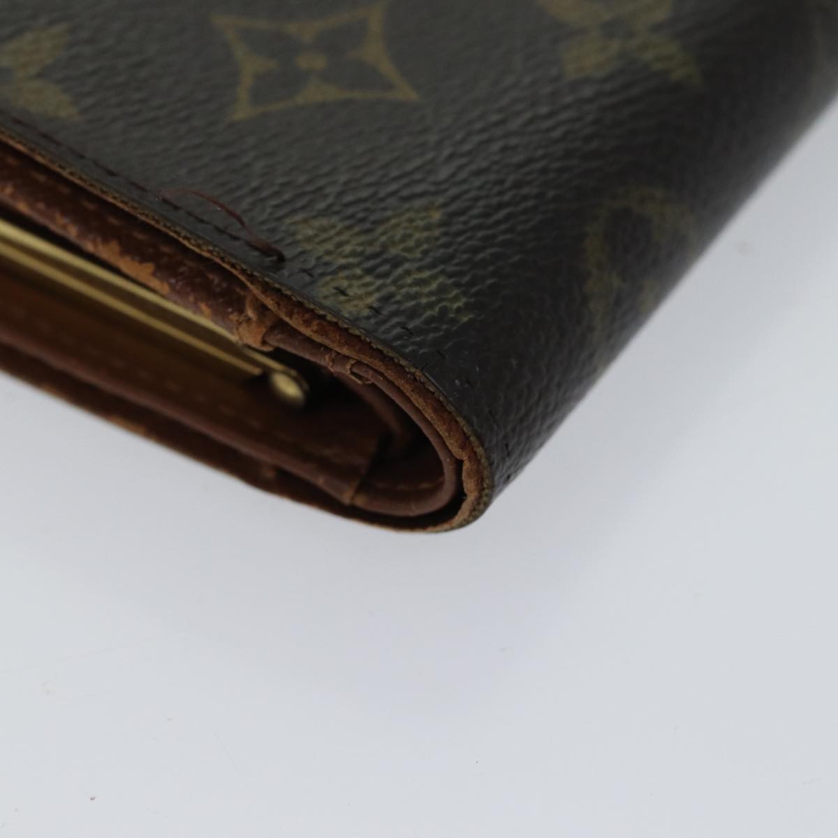 LOUIS VUITTON Monogram Porte Monnaie Billets Viennois Wallet M61663 Auth 70688