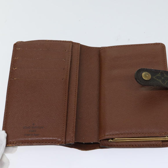 LOUIS VUITTON Monogram Porte Monnaie Billets Viennois Wallet M61663 Auth 70688