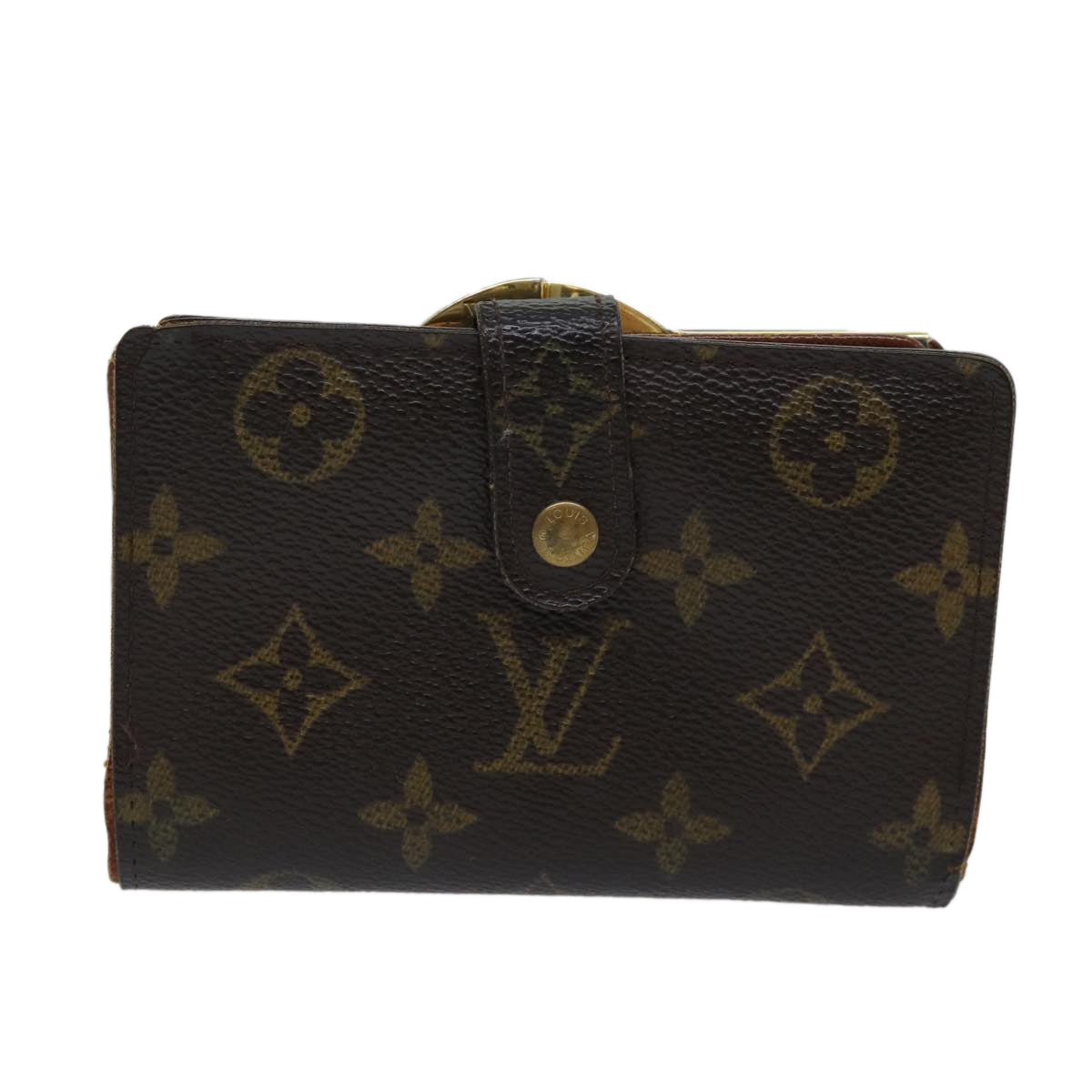 LOUIS VUITTON Monogram Porte Monnaie Billets Viennois Wallet M61663 Auth 70688