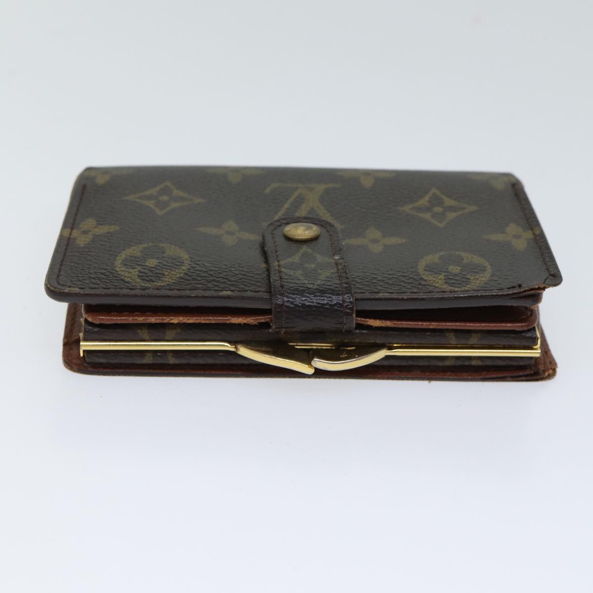 LOUIS VUITTON Monogram Porte Monnaie Billets Viennois Wallet M61663 Auth 70688