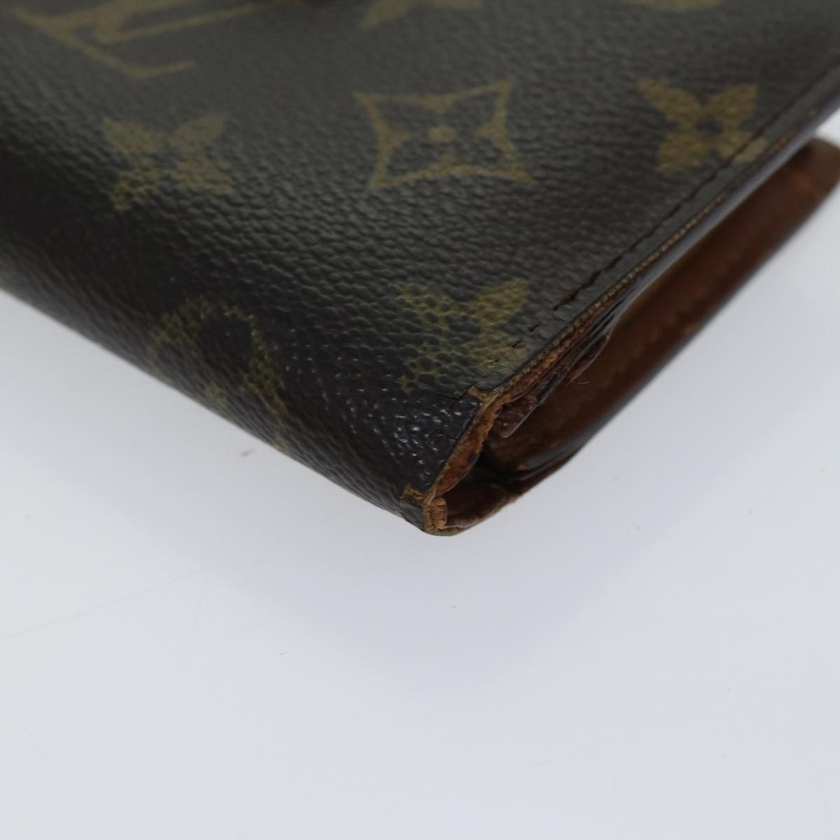 LOUIS VUITTON Monogram Porte Monnaie Billets Viennois Wallet M61663 Auth 70688