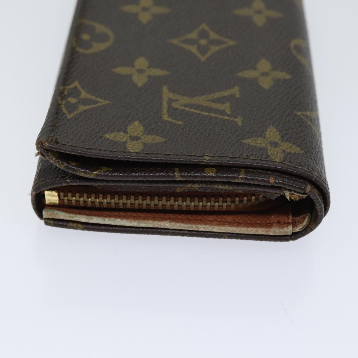 LOUIS VUITTON Monogram Portefeuille Tresol Wallet M61736 LV Auth 70689