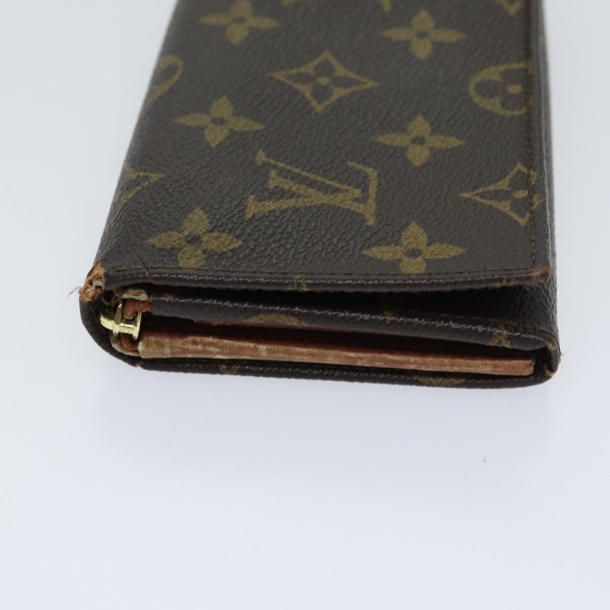 LOUIS VUITTON Monogram Portefeuille Tresol Wallet M61736 LV Auth 70689