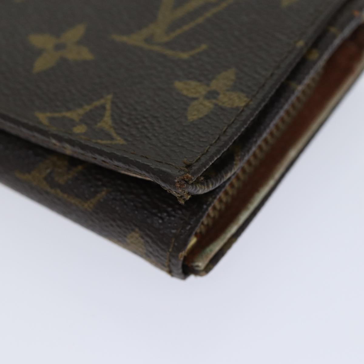 LOUIS VUITTON Monogram Portefeuille Tresol Wallet M61736 LV Auth 70689