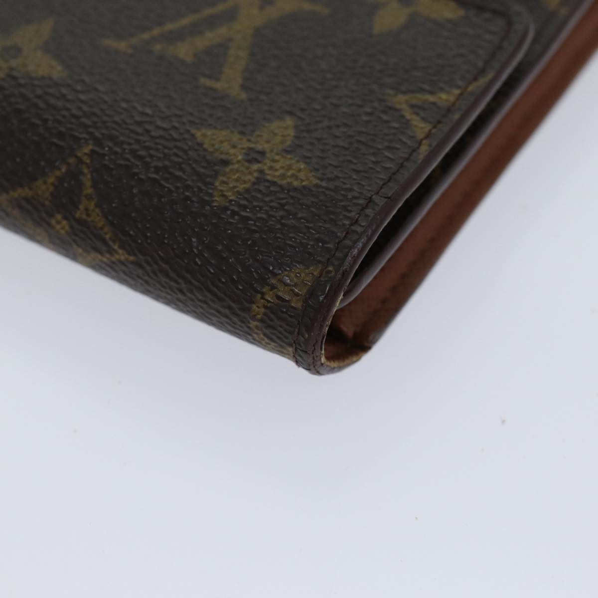 LOUIS VUITTON Monogram Porte Tresor Etui Papie Wallet M61202 LV Auth 70690