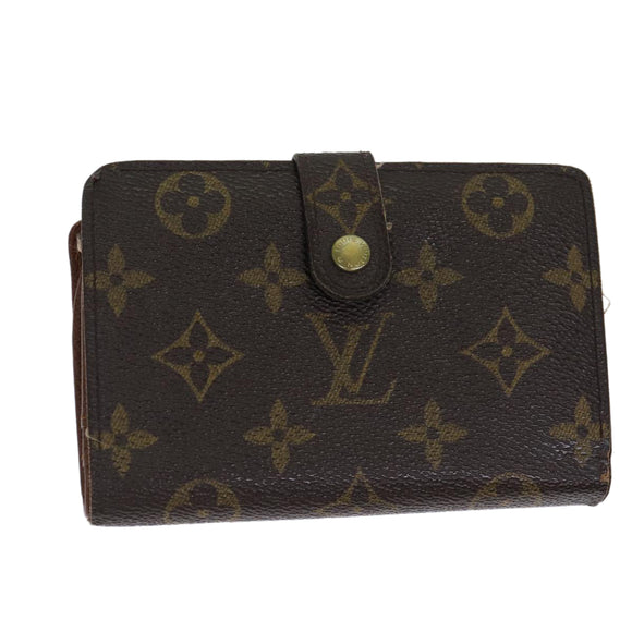 LOUIS VUITTON Monogram Porte Monnaie Billets Viennois Wallet M61663 Auth 70691