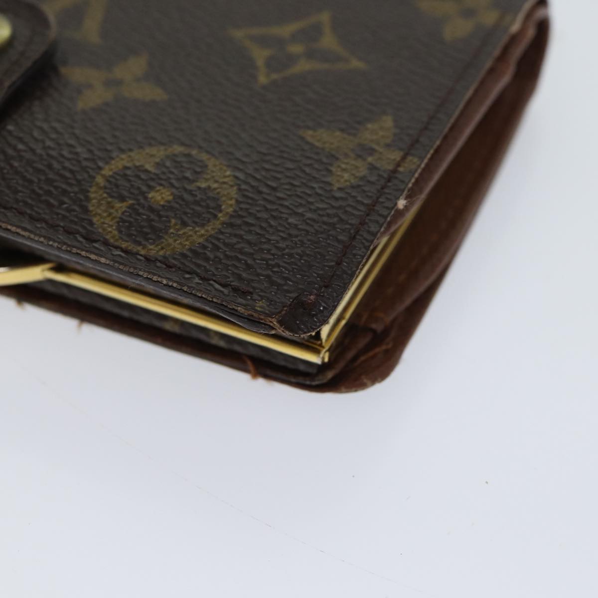 LOUIS VUITTON Monogram Porte Monnaie Billets Viennois Wallet M61663 Auth 70691