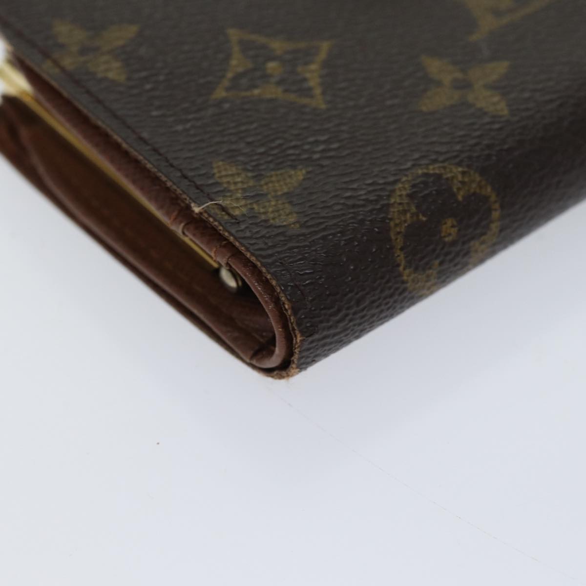 LOUIS VUITTON Monogram Porte Monnaie Billets Viennois Wallet M61663 Auth 70691