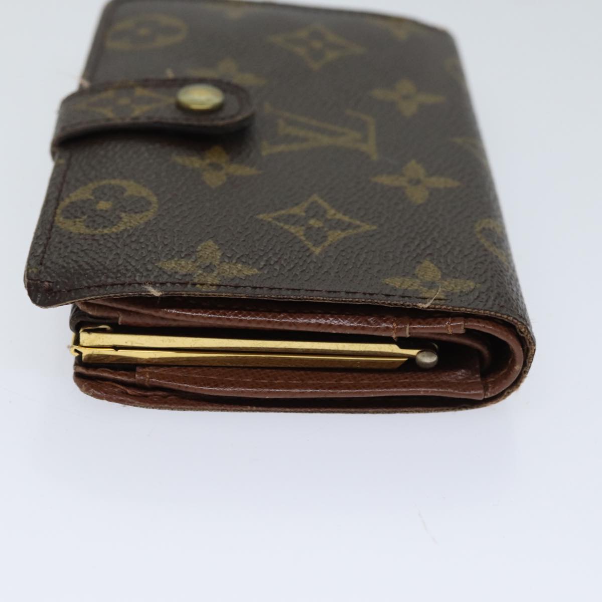 LOUIS VUITTON Monogram Porte Monnaie Billets Viennois Wallet M61663 Auth 70691