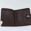 LOUIS VUITTON Damier Ebene Compact Zip Wallet N61668 LV Auth 70692-9