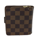 LOUIS VUITTON Damier Ebene Compact Zip Wallet N61668 LV Auth 70692-2