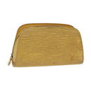 LOUIS VUITTON Epi Dauphine PM Pouch Yellow M48449 LV Auth 70694-1