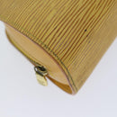 LOUIS VUITTON Epi Dauphine PM Pouch Yellow M48449 LV Auth 70694-16