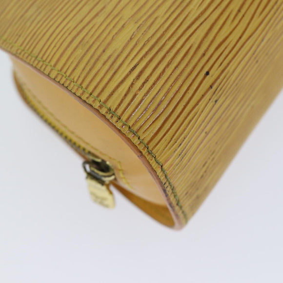 LOUIS VUITTON Epi Dauphine PM Pouch Yellow M48449 LV Auth 70694