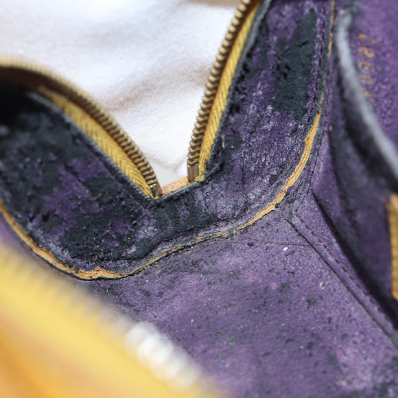 LOUIS VUITTON Epi Dauphine PM Pouch Yellow M48449 LV Auth 70694