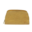 LOUIS VUITTON Epi Dauphine PM Pouch Yellow M48449 LV Auth 70694-13