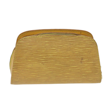 LOUIS VUITTON Epi Dauphine PM Pouch Yellow M48449 LV Auth 70694 - 0