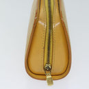 LOUIS VUITTON Epi Dauphine PM Pouch Yellow M48449 LV Auth 70694-4