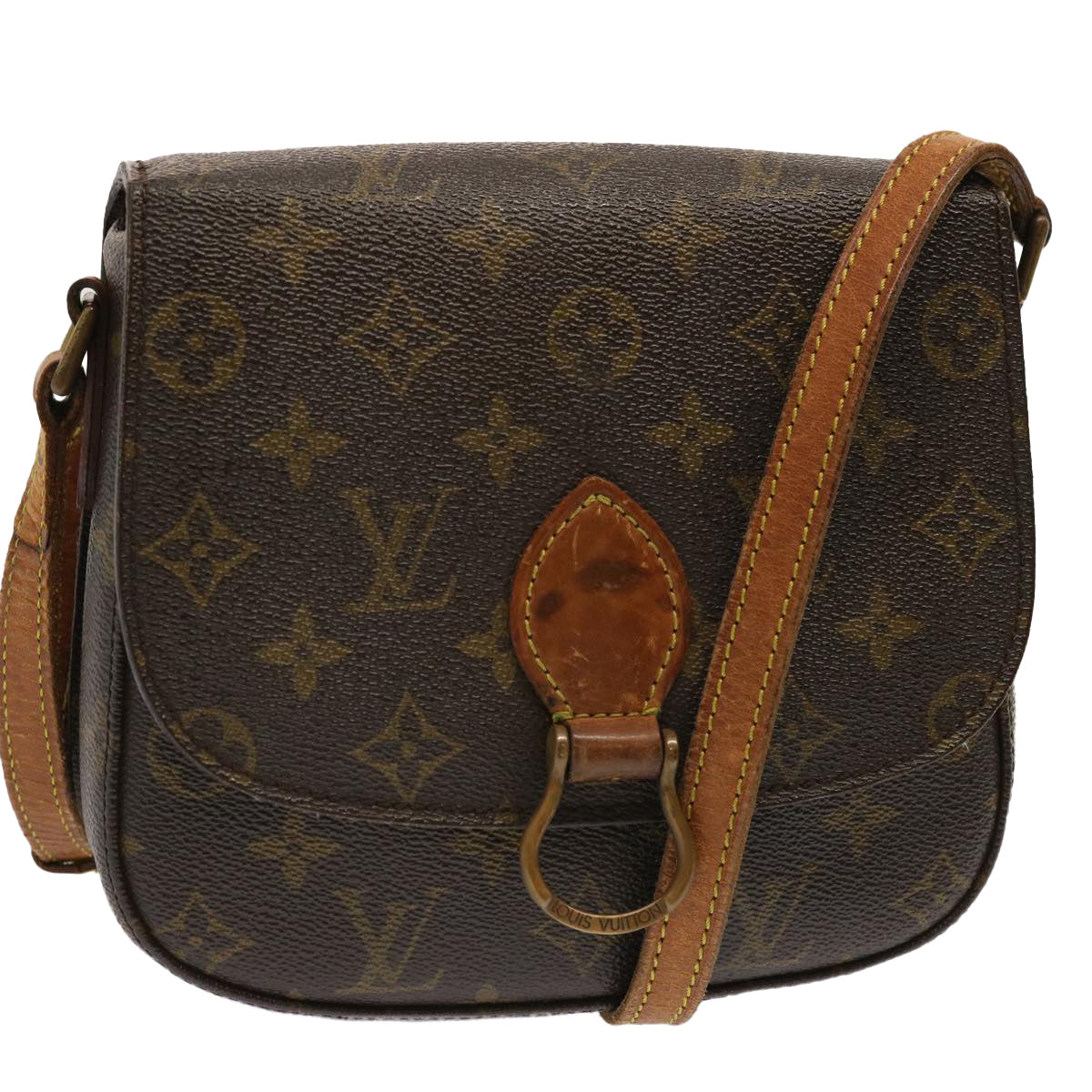 LOUIS VUITTON Monogram Saint Cloud MM Shoulder Bag M51243 LV Auth 70696