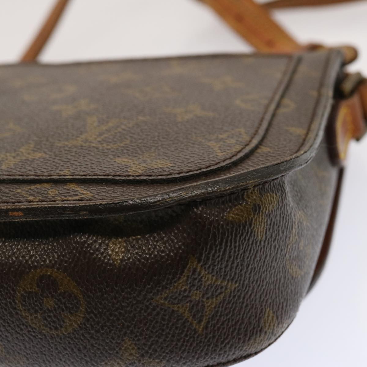 LOUIS VUITTON Monogram Saint Cloud MM Shoulder Bag M51243 LV Auth 70696