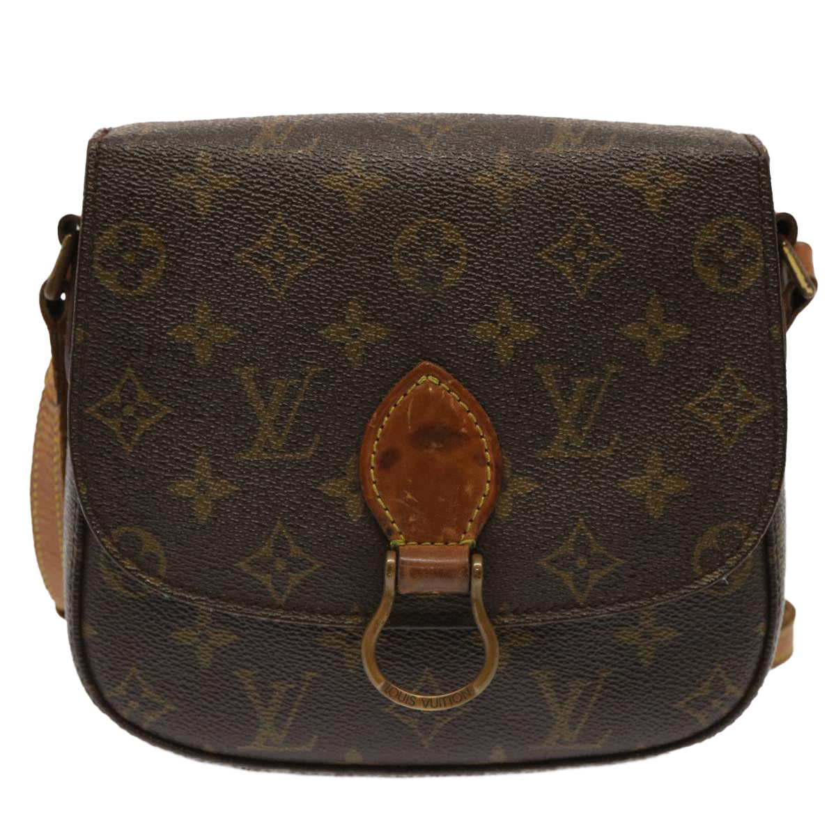 LOUIS VUITTON Monogram Saint Cloud MM Shoulder Bag M51243 LV Auth 70696