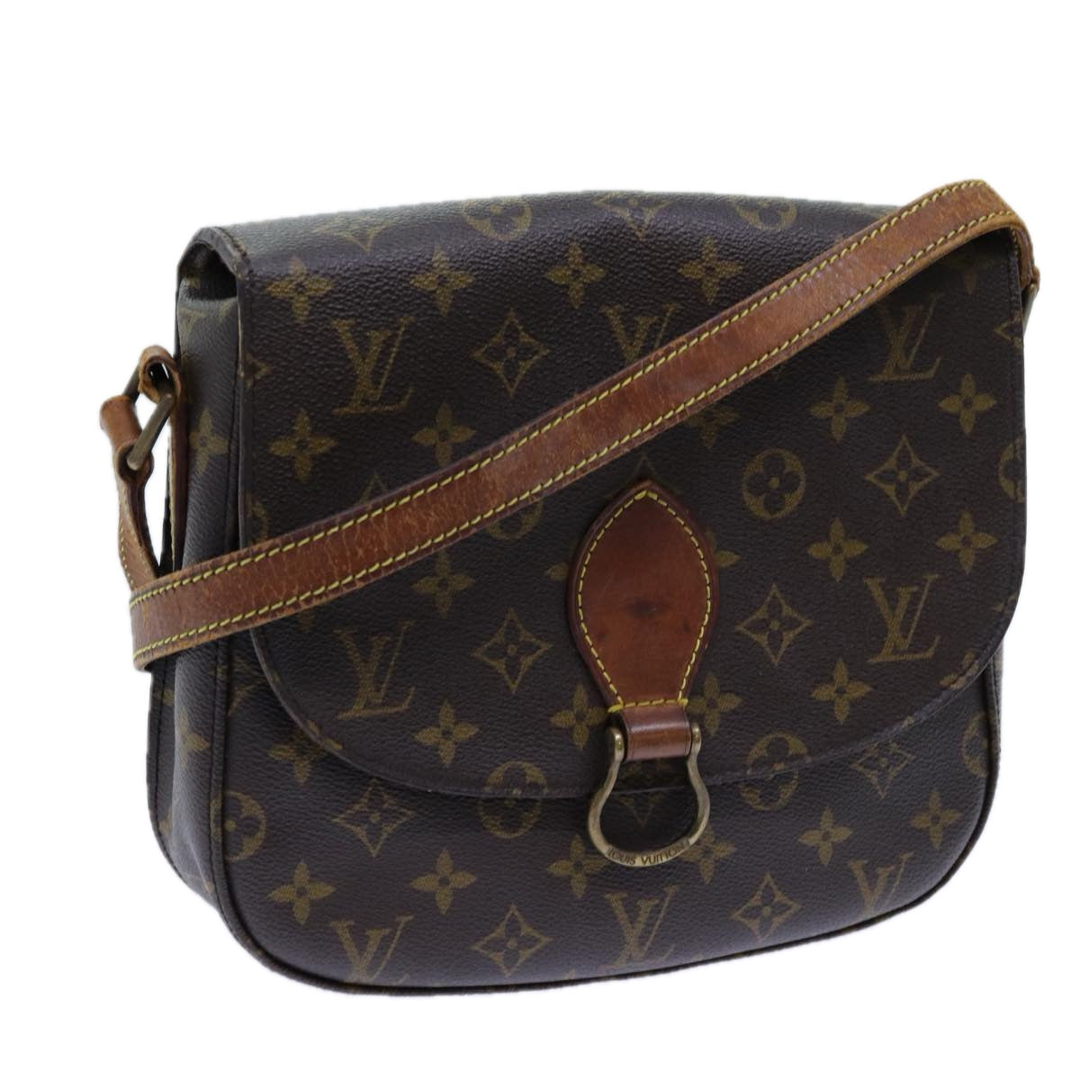 LOUIS VUITTON Monogram Saint Cloud GM Shoulder Bag M51242 LV Auth 70697