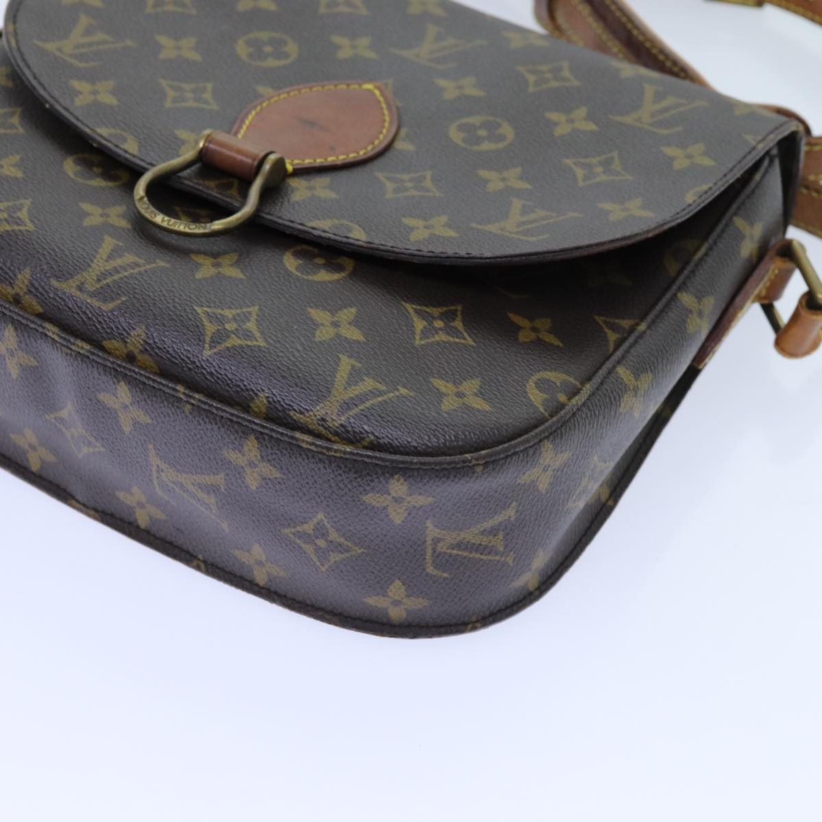 LOUIS VUITTON Monogram Saint Cloud GM Shoulder Bag M51242 LV Auth 70697