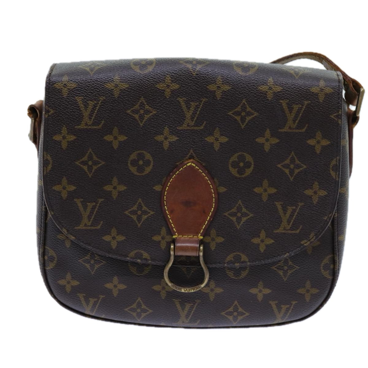 LOUIS VUITTON Monogram Saint Cloud GM Shoulder Bag M51242 LV Auth 70697