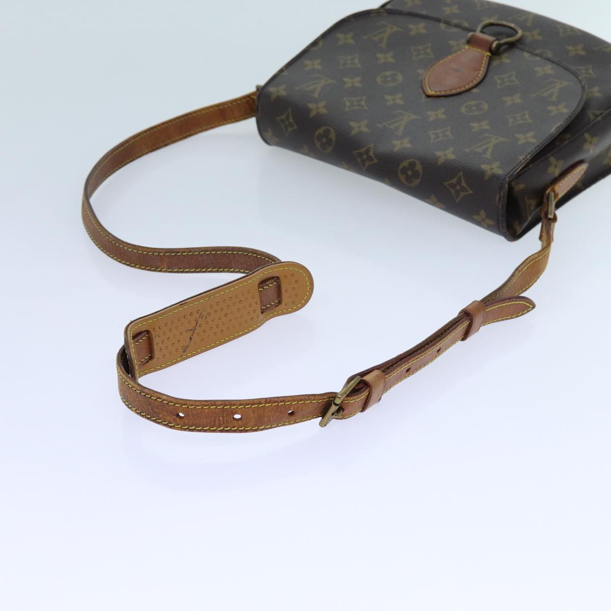 LOUIS VUITTON Monogram Saint Cloud GM Shoulder Bag M51242 LV Auth 70697