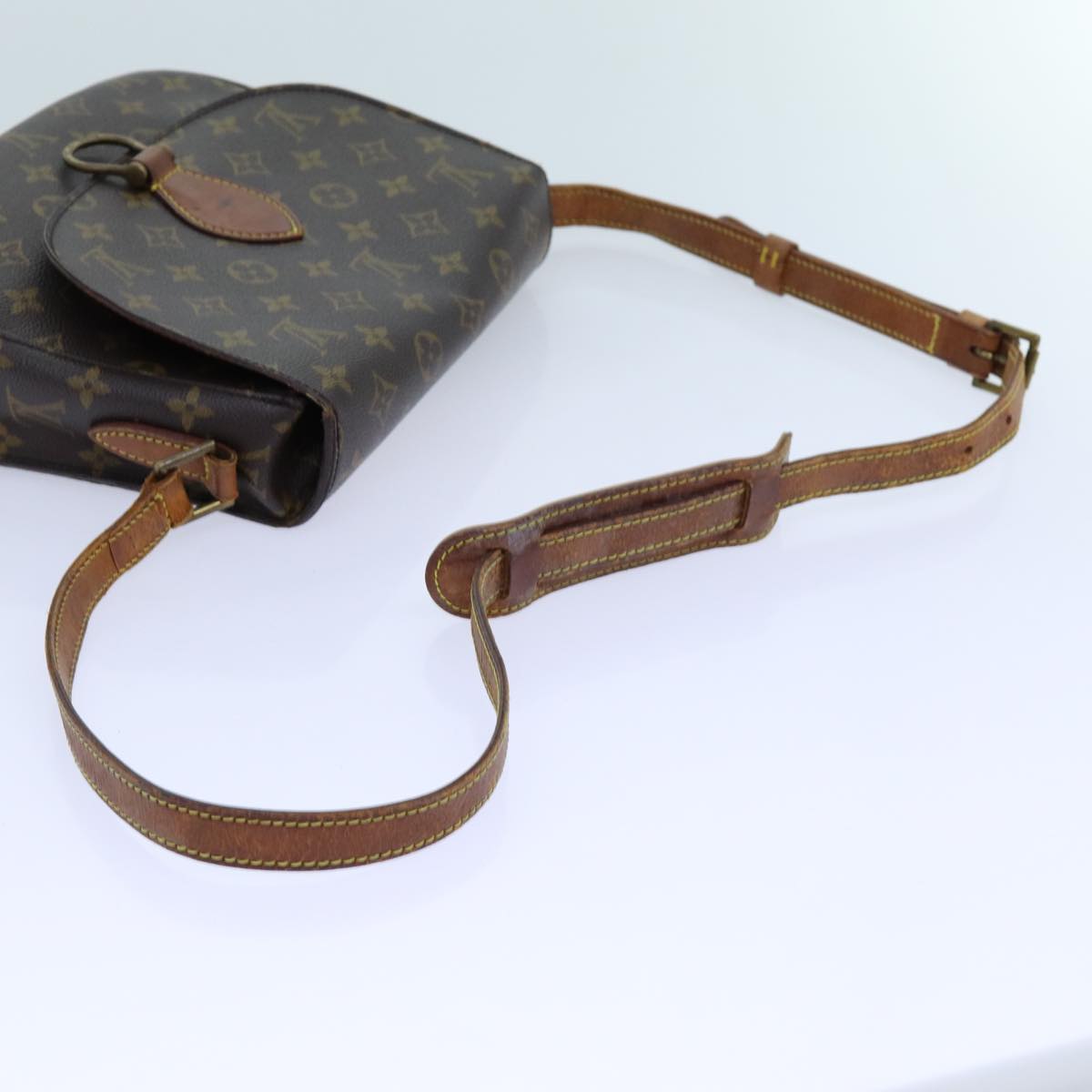 LOUIS VUITTON Monogram Saint Cloud GM Shoulder Bag M51242 LV Auth 70697