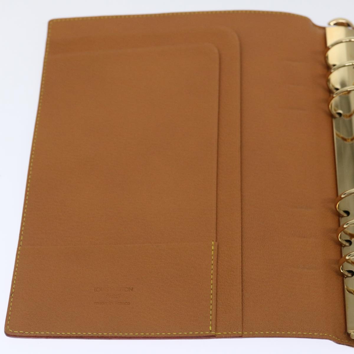 LOUIS VUITTON Nomad Agenda GM Day Planner Cover Beige R20473 LV Auth 70700A