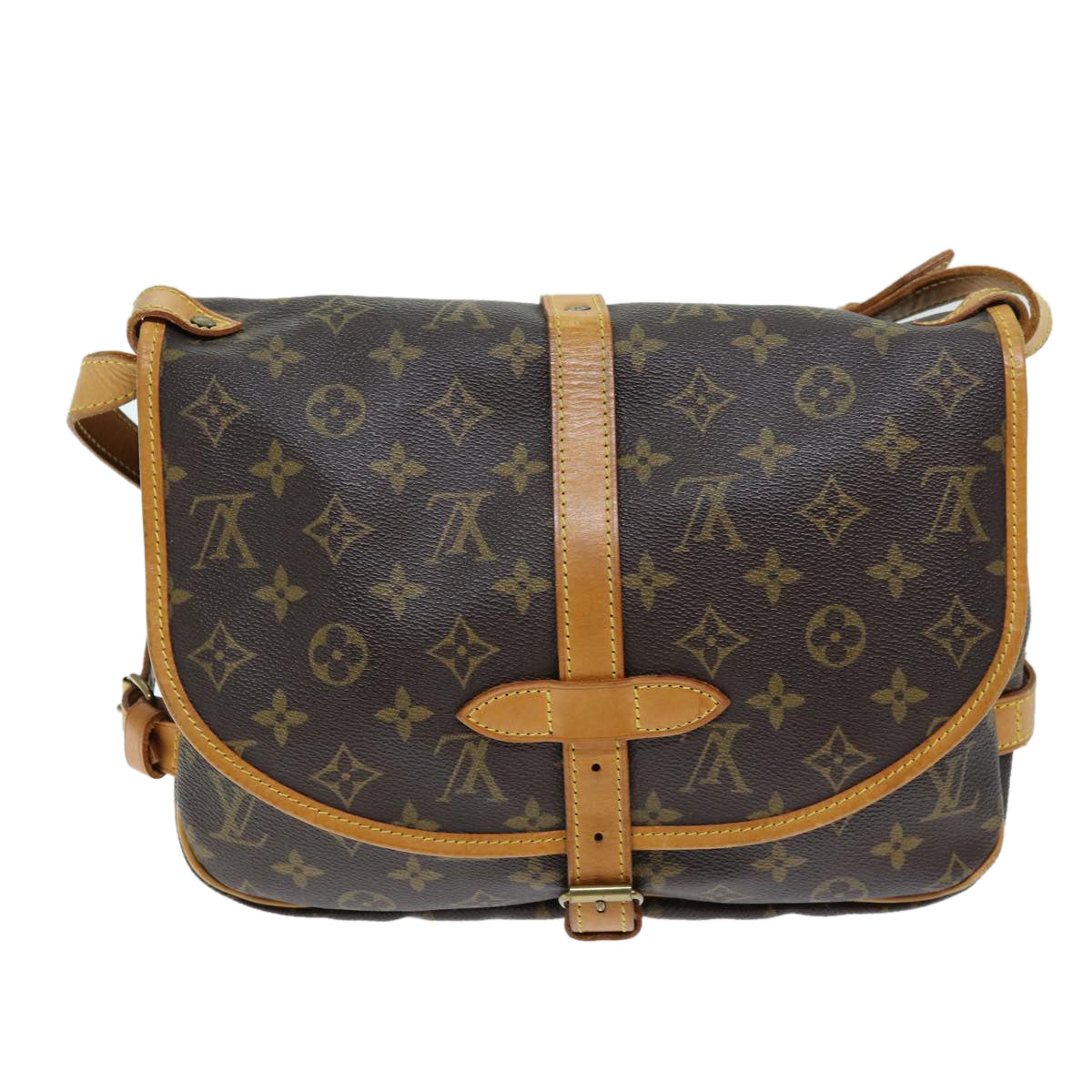 LOUIS VUITTON Monogram Saumur 30 Shoulder Bag M42256 LV Auth 70705 - 0