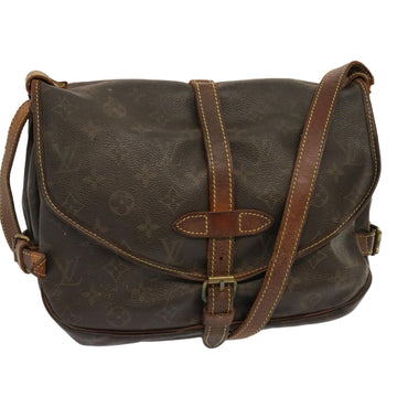 LOUIS VUITTON Monogram Saumur 30 Shoulder Bag M42256 LV Auth 70706