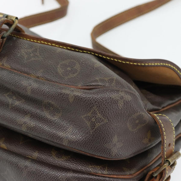 LOUIS VUITTON Monogram Saumur 30 Shoulder Bag M42256 LV Auth 70706