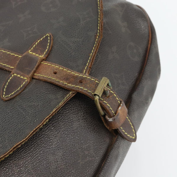 LOUIS VUITTON Monogram Saumur 30 Shoulder Bag M42256 LV Auth 70706