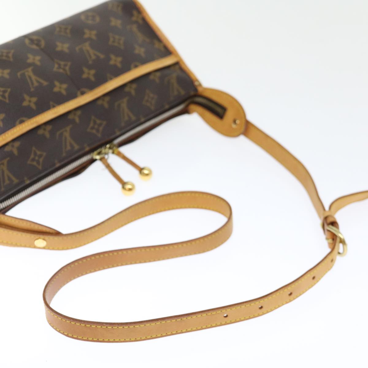 LOUIS VUITTON Monogram Popincourt Long Shoulder Bag M40008 LV Auth 70708