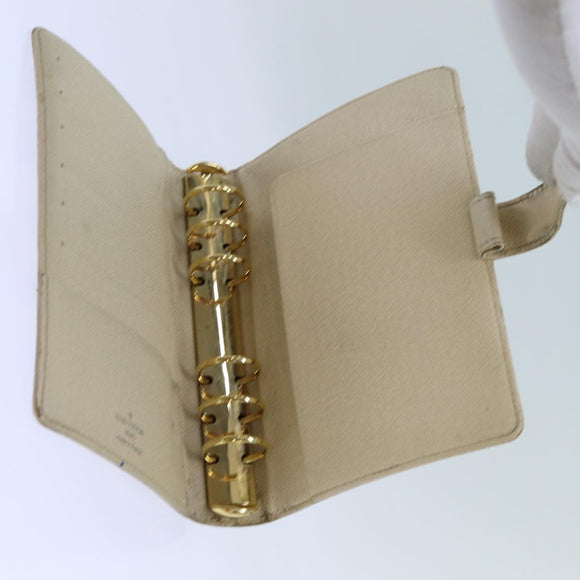 LOUIS VUITTON Damier Azur Agenda MM Day Planner Cover R20707 LV Auth 70715