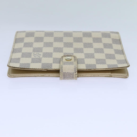 LOUIS VUITTON Damier Azur Agenda MM Day Planner Cover R20707 LV Auth 70715