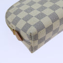 LOUIS VUITTON Damier Azur Pochette Cosmetic PM Pouch N60024 LV Auth 70722-16