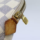 LOUIS VUITTON Damier Azur Pochette Cosmetic PM Pouch N60024 LV Auth 70722-8